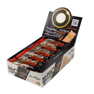 (بار فشرده بادام زمینی 25 گرمی (جعبه 15 عددی