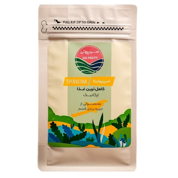 جلبک اسپیرولینا سی پروتی 100 گرمی جلبک اسپیرولینا سی پروتی 100 گرمی